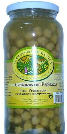 Bio Goret Garbanzos Cocidos con Espinacas Eco 540g Bio Goret