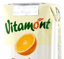 Vitamont zumo de naranja Bio sin azucar añadida. 6 briks de 200ml Vitamont