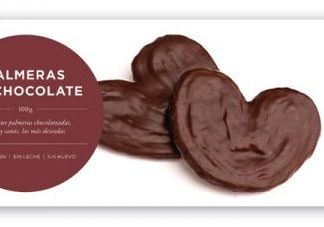 Adpan Palmeras de Chocolate Sin Glúten Sin Leche y Sin Huevo 100g Adpan