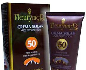 Fleurymer crema solar facial SPF50 especial deporte y montaña 80ml Fleurymer