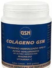 GSN Colágeno con Ácido Hialurónico sabor limón 340g GSN
