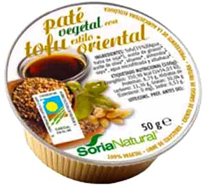 Soria Natural Paté con Tofu Estilo Oriental 50g Soria Natural