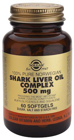 Solgar Aceite de Hígado de Tiburón Complex 500mg 60 capsulas Solgar