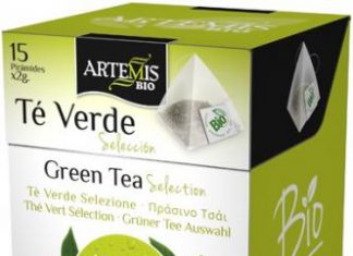 Artemis Té Verde Selección Bio 15 pirámides Artemis