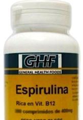 GHF Espirulina 400mg 200 comprimidos GHF