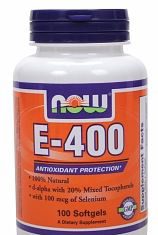 Now Vitamina E-400 260mg 100 perlas Now