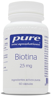 Pure Encapsulations Biotina 2,5mg 60 cápsulas Pure encapsulations