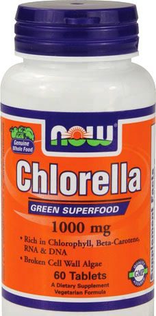 Now Chlorella 1000mg 60 comprimidos Now