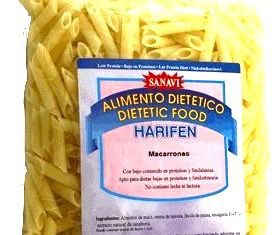 Sanavi Pasta Macarrones Harifen Bajos en Proteína 500g Sanavi